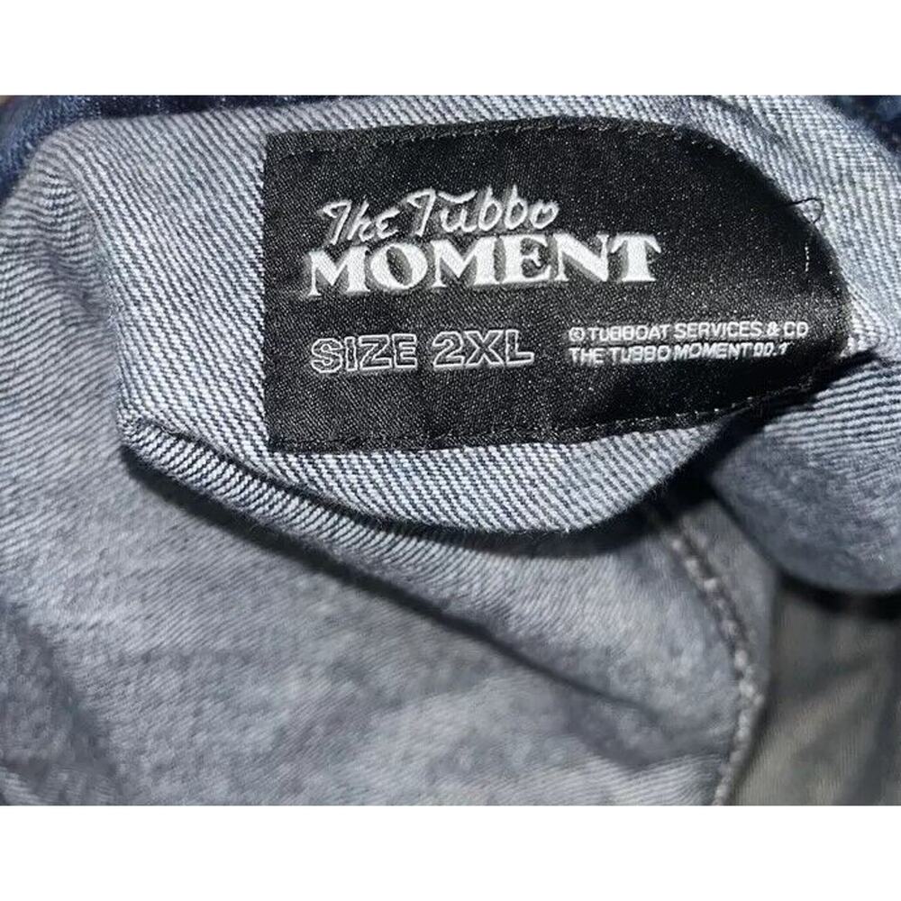 Revolt Tubbo Celestial Moment By the Sea Denim Jacket Full Zip Painted 2XL (2X) - Picture 12 of 12